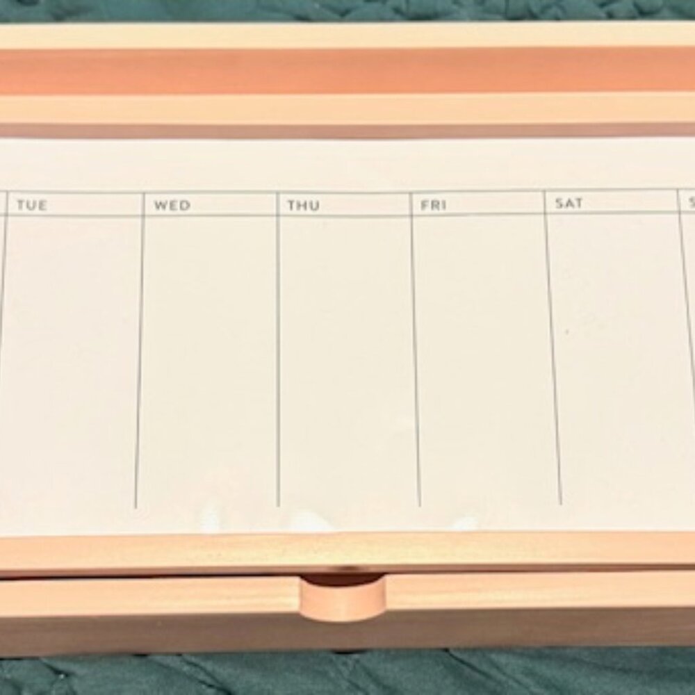 Erin Condren Pink Weekly Desktop Whiteboard with Storage